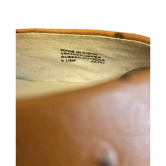 Michael By Michael Kors Ariana Wedge Platform Sandals Brown Size 9.5M Ostrich - Picture 11 of 11